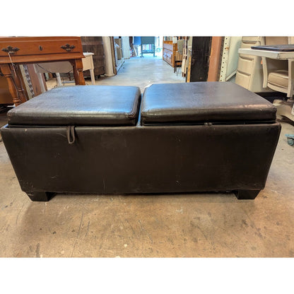 Secondhand Sandies: Cushioned Bench End of Bed trunk Storage Quilt Blanket