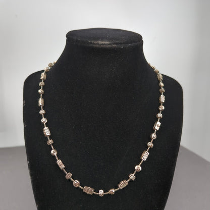 Vintage Fashion Necklace Napier goldtone Geometric station style