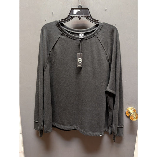 Circle X Size Womens 1X Gray long sleeve top sweatshirt NEW crew neck pullover