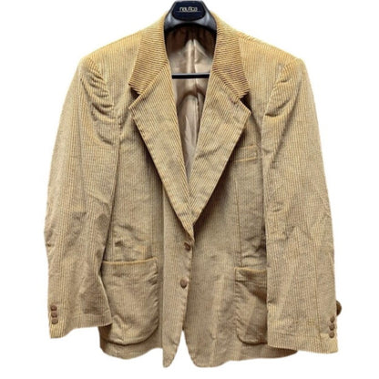 Scandia Woods Corduroy Blazer Size 46 Tan Notch Lapel Academia Professor