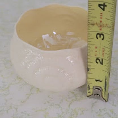 Vintage Belleek Ireland Neptune Shell Open Sugar Bowl 6th Mark Green 0857