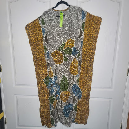 Womens House Dress ONE SIZE fits most Kaftan Beach CoverUp Cotton Colorful NEW