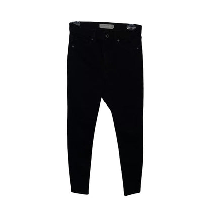 Topshop NEW MOTO Black Jamie Jeans 36 x 30 High Waist Ankle Grazer Stretch