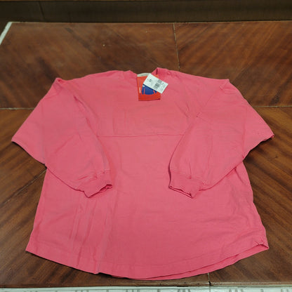 Spirit NEW Pink long Sleeve Round hem LARGE T-shirt Spellout  back SOUTHERN GIRL