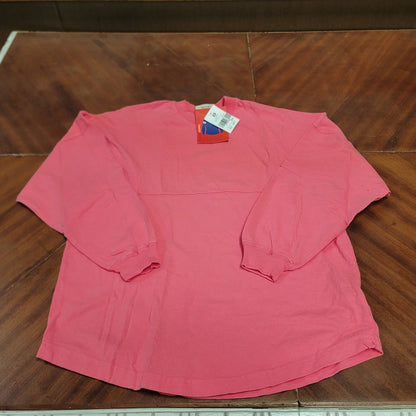 Spirit NEW Pink long Sleeve Round hem LARGE T-shirt Spellout  back SOUTHERN GIRL