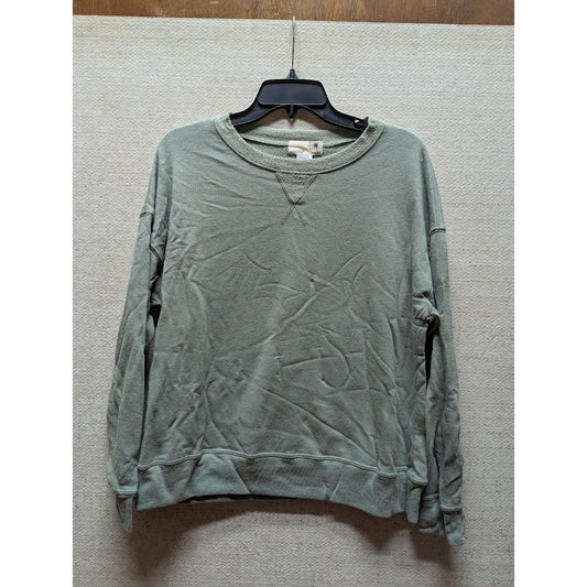 Everleigh Sage Green Size Medium Sweatshirt Womens Long Sleeve Crew Neck