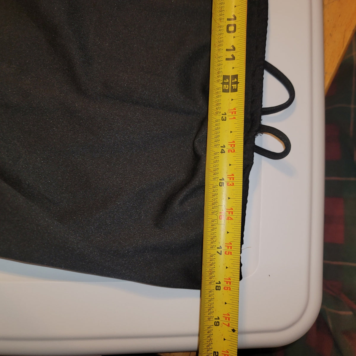 Vintage 2 pc. BLACK POLYESTER pants and crop top set 13/14 Elastic waist