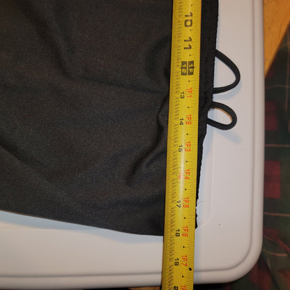 Vintage 2 pc. BLACK POLYESTER pants and crop top set 13/14 Elastic waist