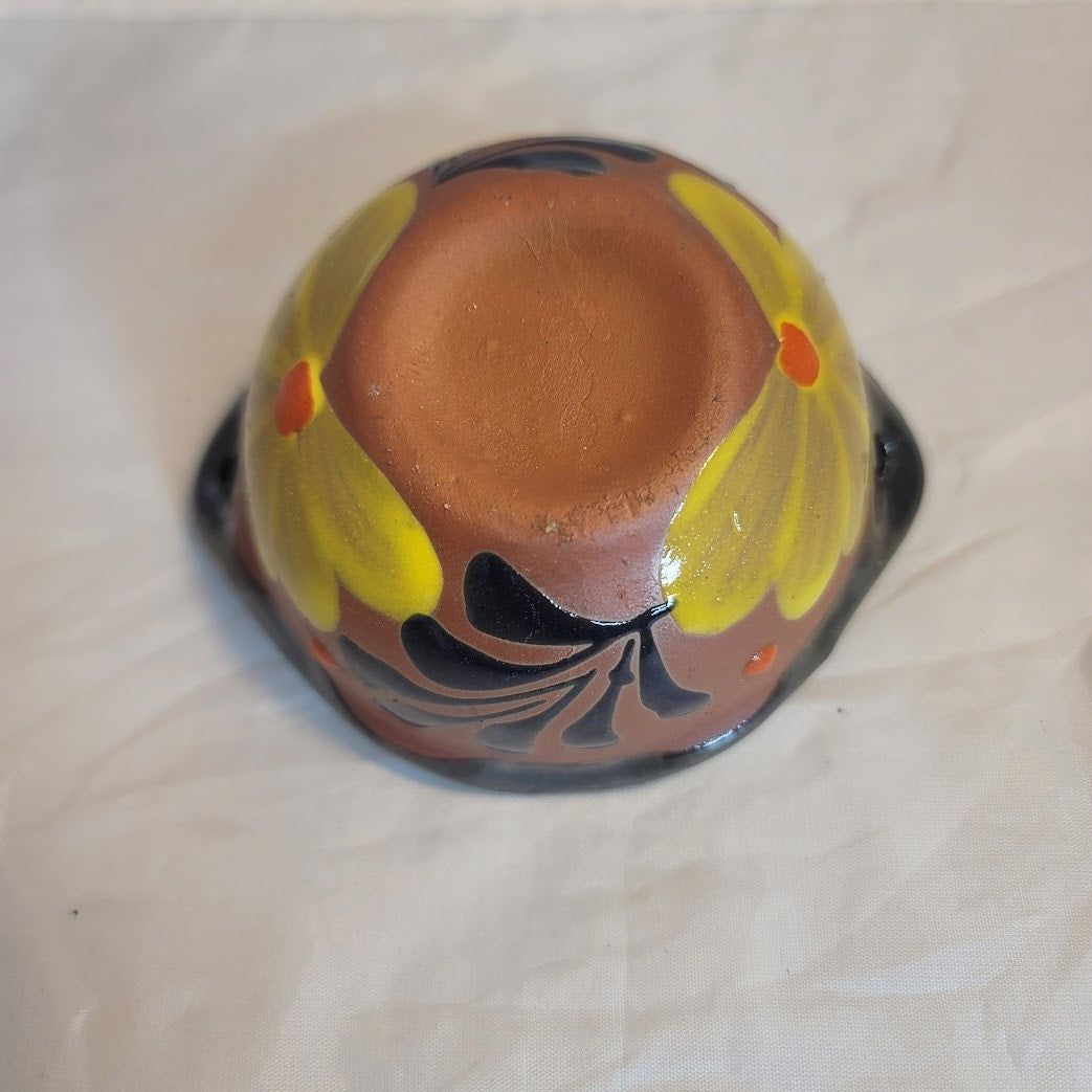 Handpainted Talavera Mexican Pottery Clay Salsa Bowl Cazuelita Salsera Sauce