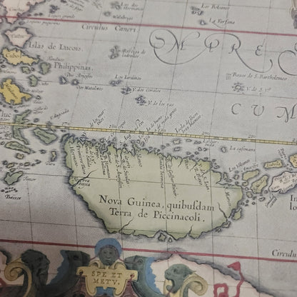 Unframed Vintage Repro 17x12.5 P 2642 Map Pacific Ocean Academia