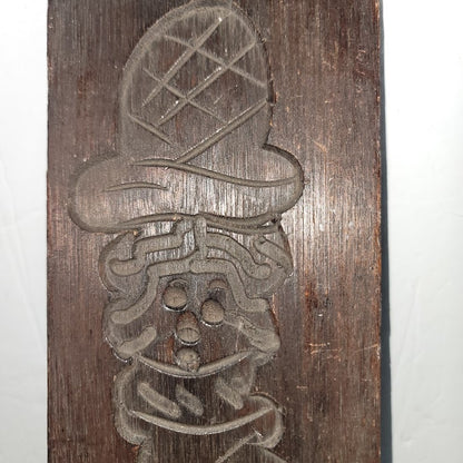 Vintage Dutch wooden cookie mold handmade gingerbread board Speculoos Speculaas