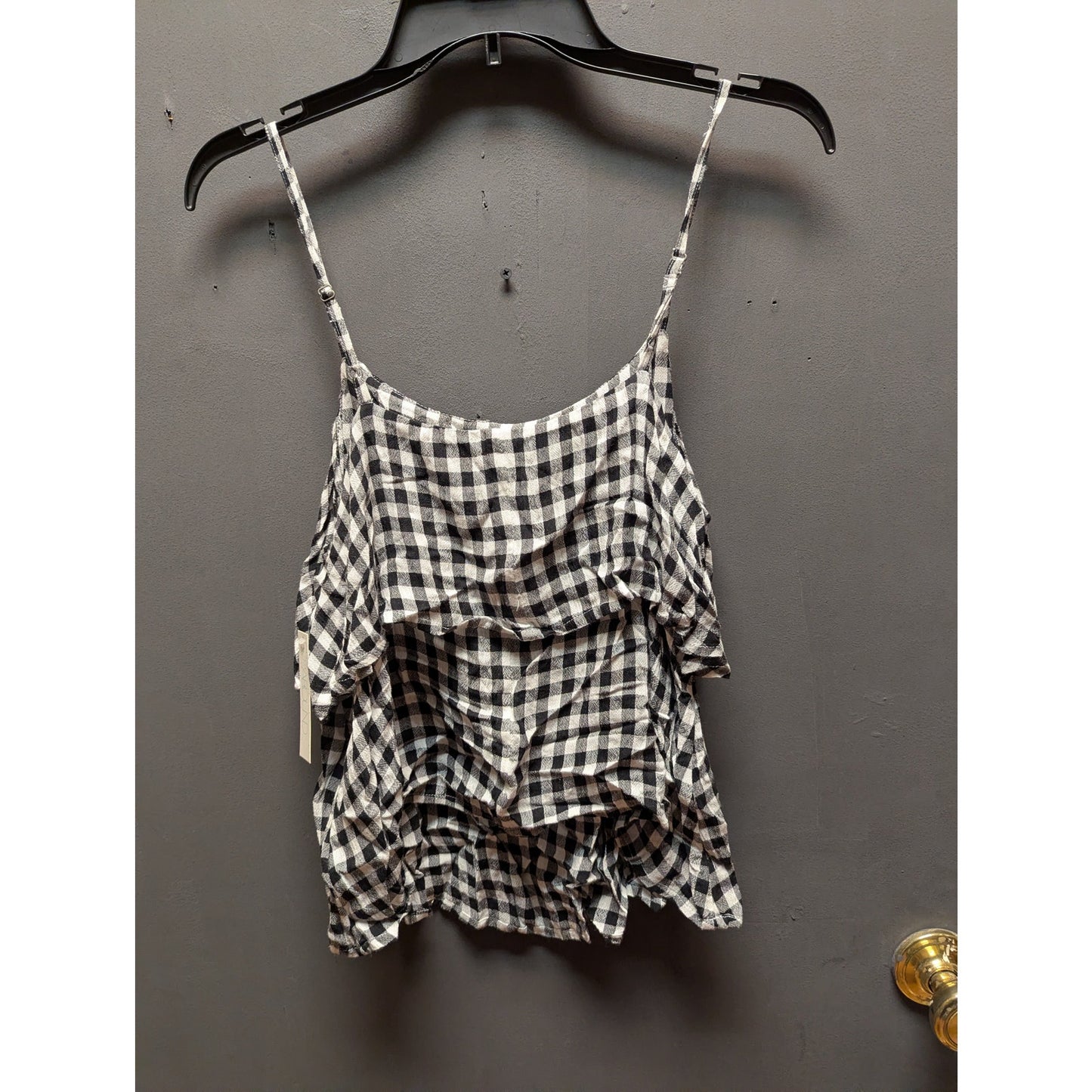 ABound Black White Striped Sleeveless Tank Top Size Medium New Casual Travel