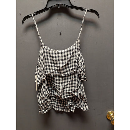 ABound Black White Striped Sleeveless Tank Top Size Medium New Casual Travel