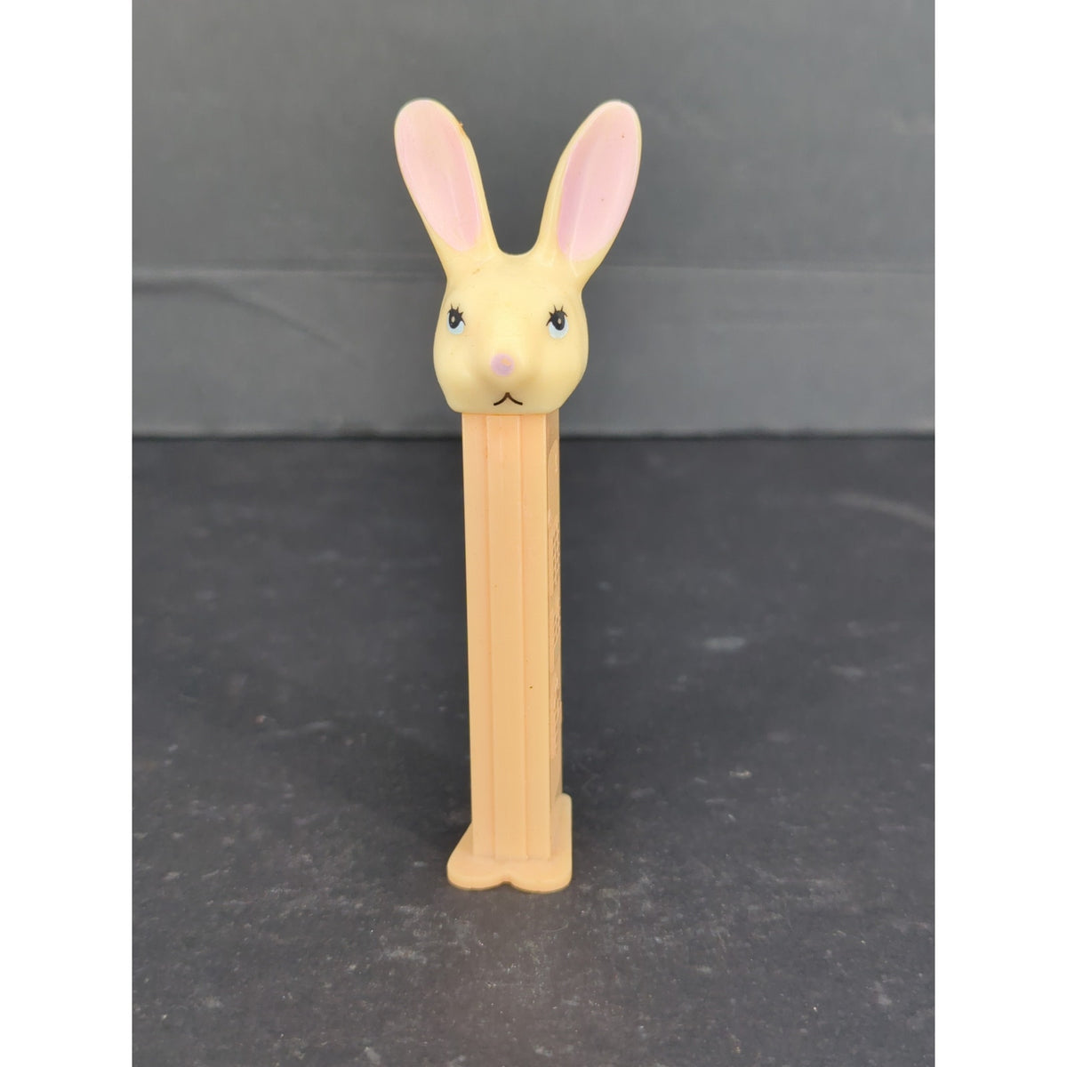 Vintage Rabbit Pez Dispenser Peach Stem Collectible Model D with Feet