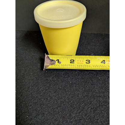 Set of 3 Small Tupperware containers Yellow and Orange