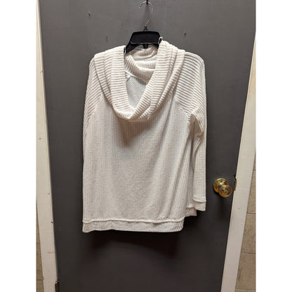 caslon cowl neck waffle knit tunic top ivory cloud Turtleneck Sweater XL