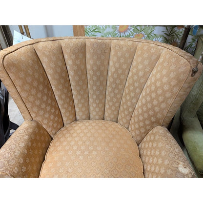 SECONDHAND SANDIES: gold fabric wingback chair VINTAGE