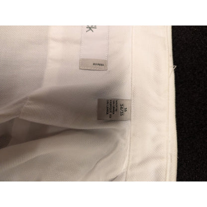 Nordstrom Rack White button up cotton weave Dress Shirt Slim Fit 16" 34/35
