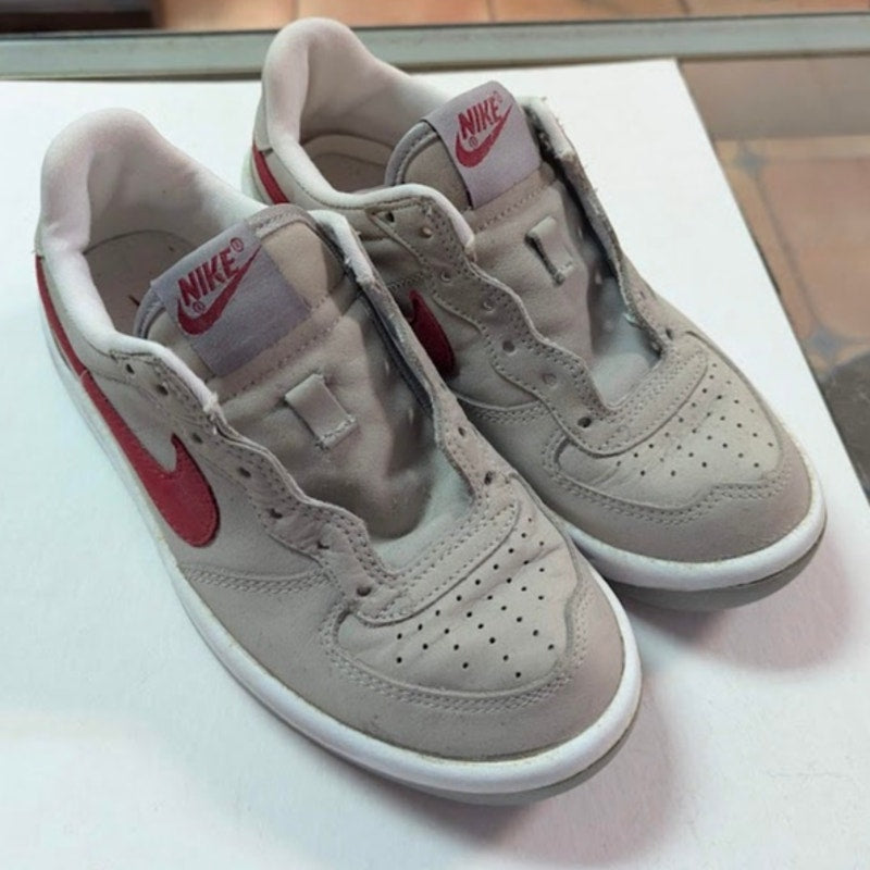 Nike Court Vision Alta Platform Sneakers Womens Size 6.5 Grey Red Y2K Athletic