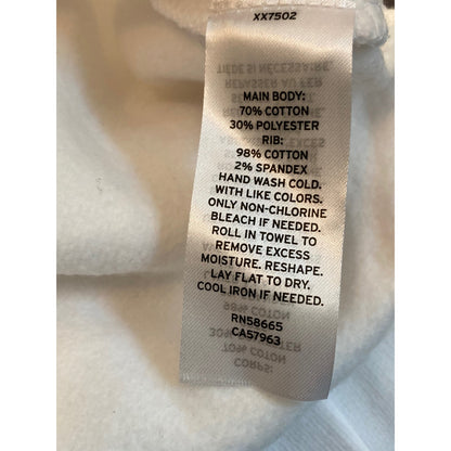 NEW 1901 Hello Snow Winter Holiday Fleece Lined Sweatshirt Sz XXL in White NWT