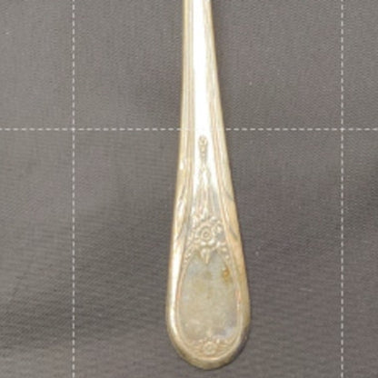 Antique 1946 Newport Silverplate Teaspoon Floral EPNS Daniel Arter Bird Hallmark
