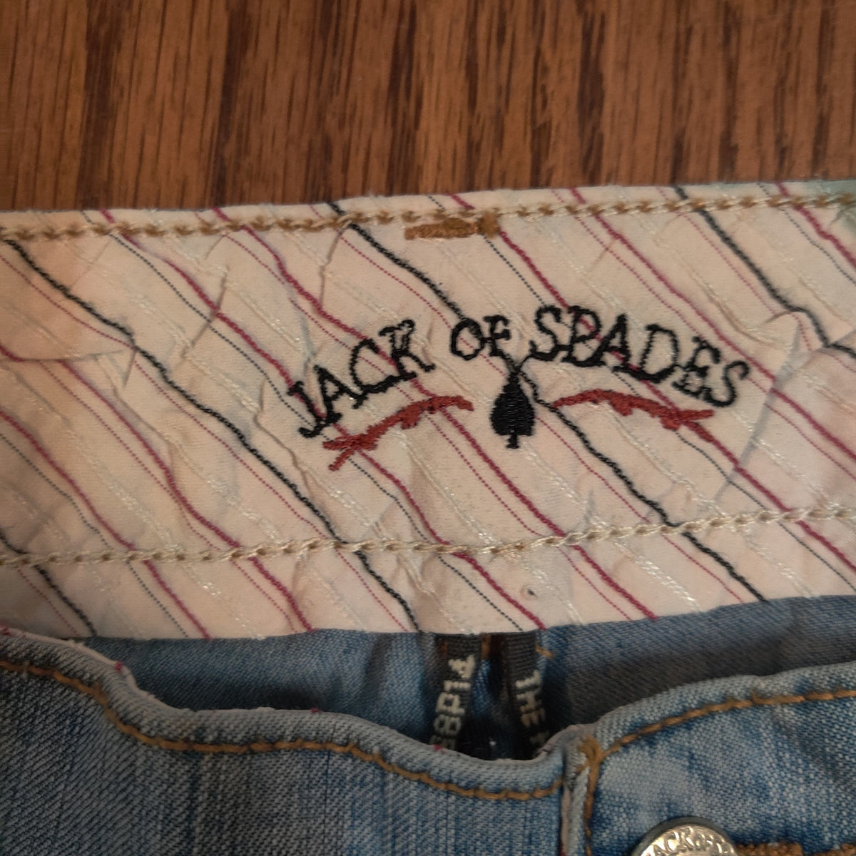 Jack of Spades Blue Comfort Light Wash Stovepipe Leg Men's Luxury Jeans 40x32