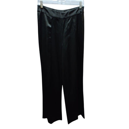 Antonio Melani Size 4 Satiny Shiny flat front side zip wide leg Pants Evening