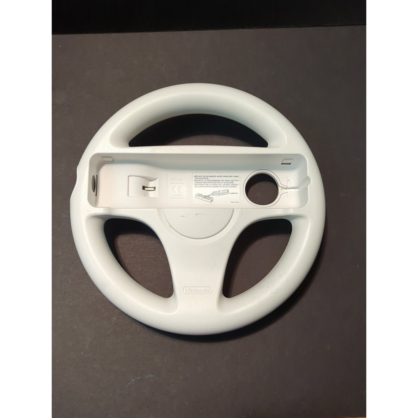 Wii Video Nintendo white steering wheel for racing games console Mario Kart