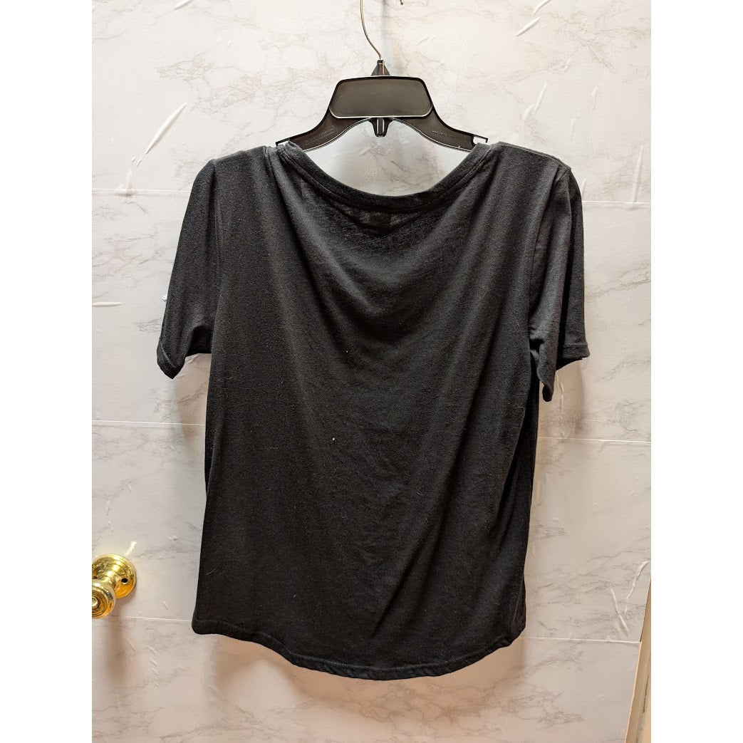 NWT BP. Charcoal Gray Cowl Neck Short Sleeve Top Size Medium