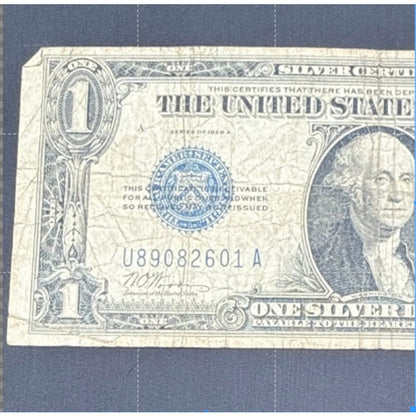 Paper Currency Bank Note USA Paper Money $1 Series 1928 A Funnyback Silver Cert