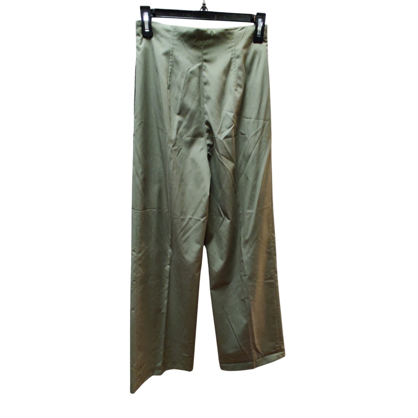 Antonio Melani Size 2 Green Wide Leg High Waist Button Front pants Safari Y2K
