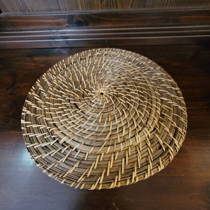 Set 6 Wicker Rattan Plate Chargers 13.75" Round Boho Rustic Farmhouse Placements