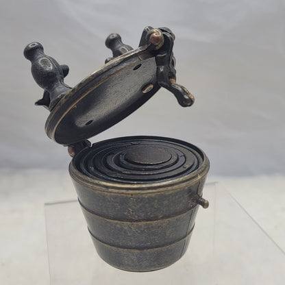 Antique Bronze Nesting Apothecary Cup Weights Set 17-19th Century Dark Academia