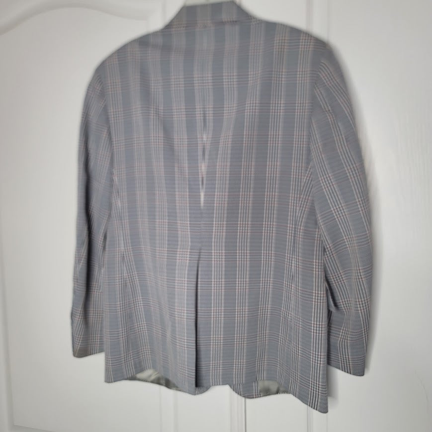 Vintage S/M 32" mens Waist Pant Plaid 2 Pc. Suit Palm Beach Egerton Moore Jacket