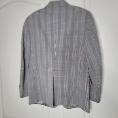 Vintage S/M 32" mens Waist Pant Plaid 2 Pc. Suit Palm Beach Egerton Moore Jacket