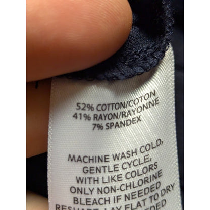 Nordstrom NEW pullon 1901 Navy Night Size 8 Cropped Stretchy Pants slacks