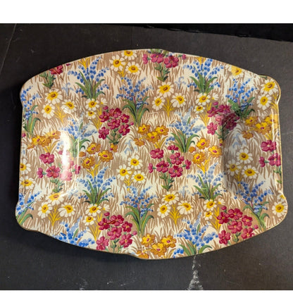 Vintage Royal Winton "Marguerite" Chintz Porcelain Serving Tray / Dish