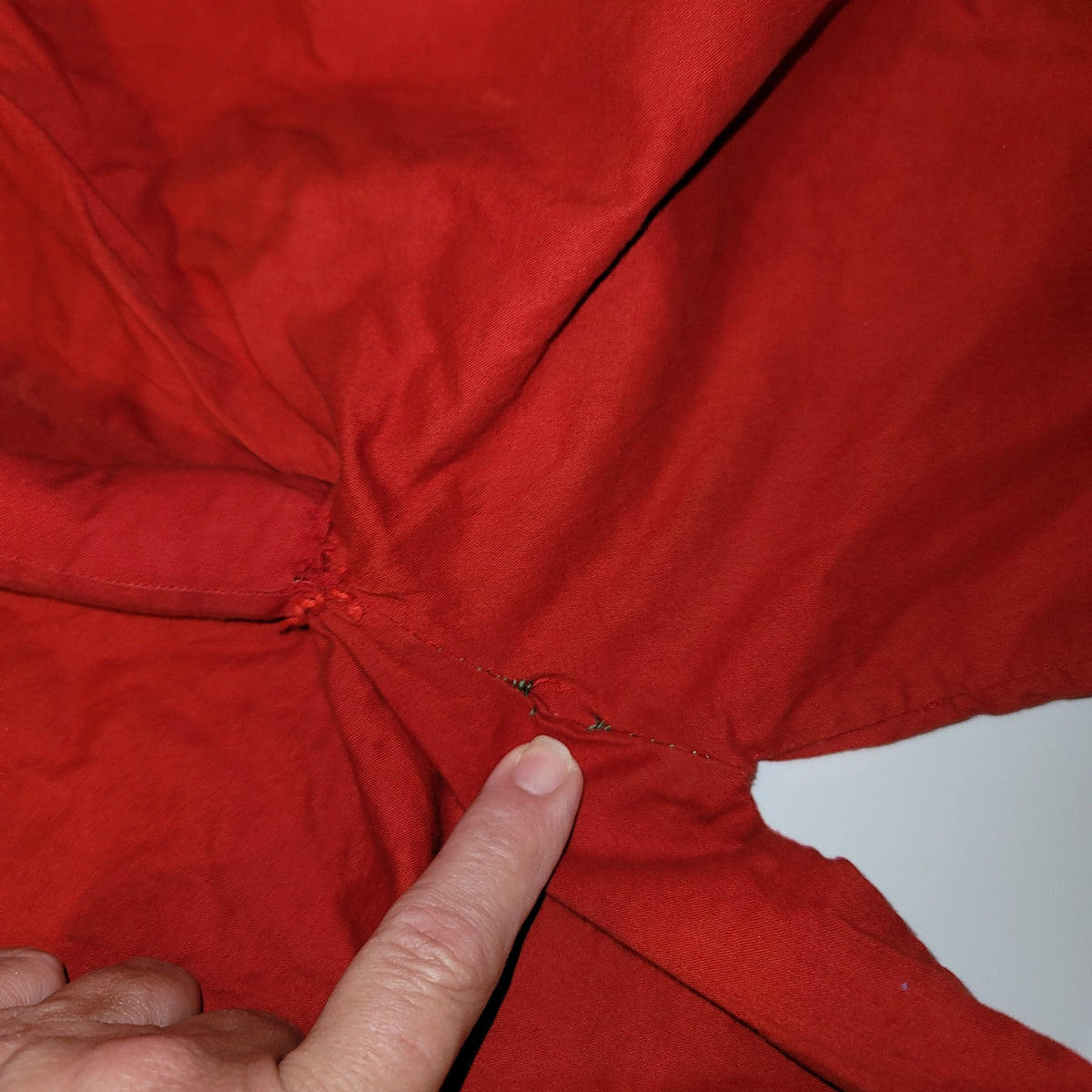 Vintage toddler baby handmade 50's Halloween costume RED DEVIL w/tail