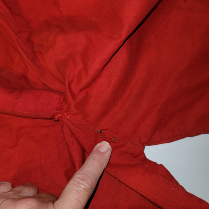 Vintage toddler baby handmade 50's Halloween costume RED DEVIL w/tail