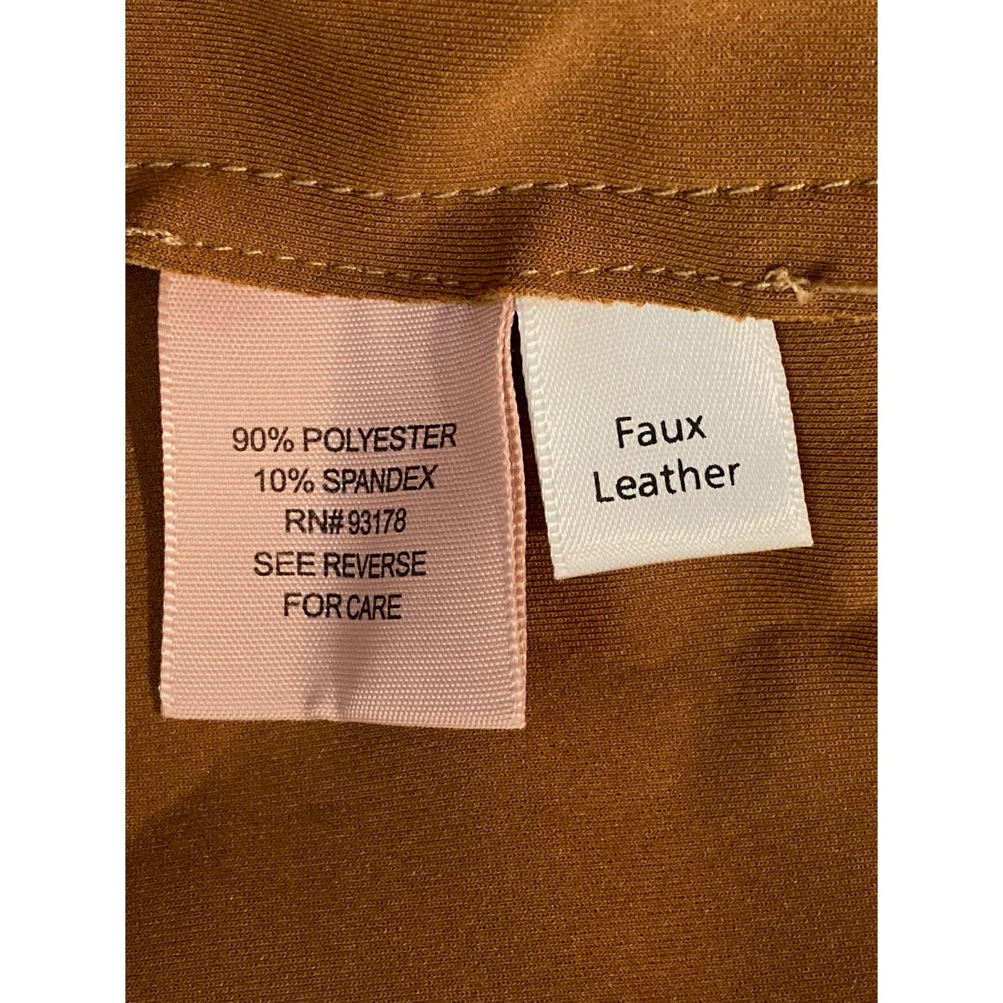 Philosophy Republic Clothing Faux Leather Jacket Size Medium in Cedar NWT