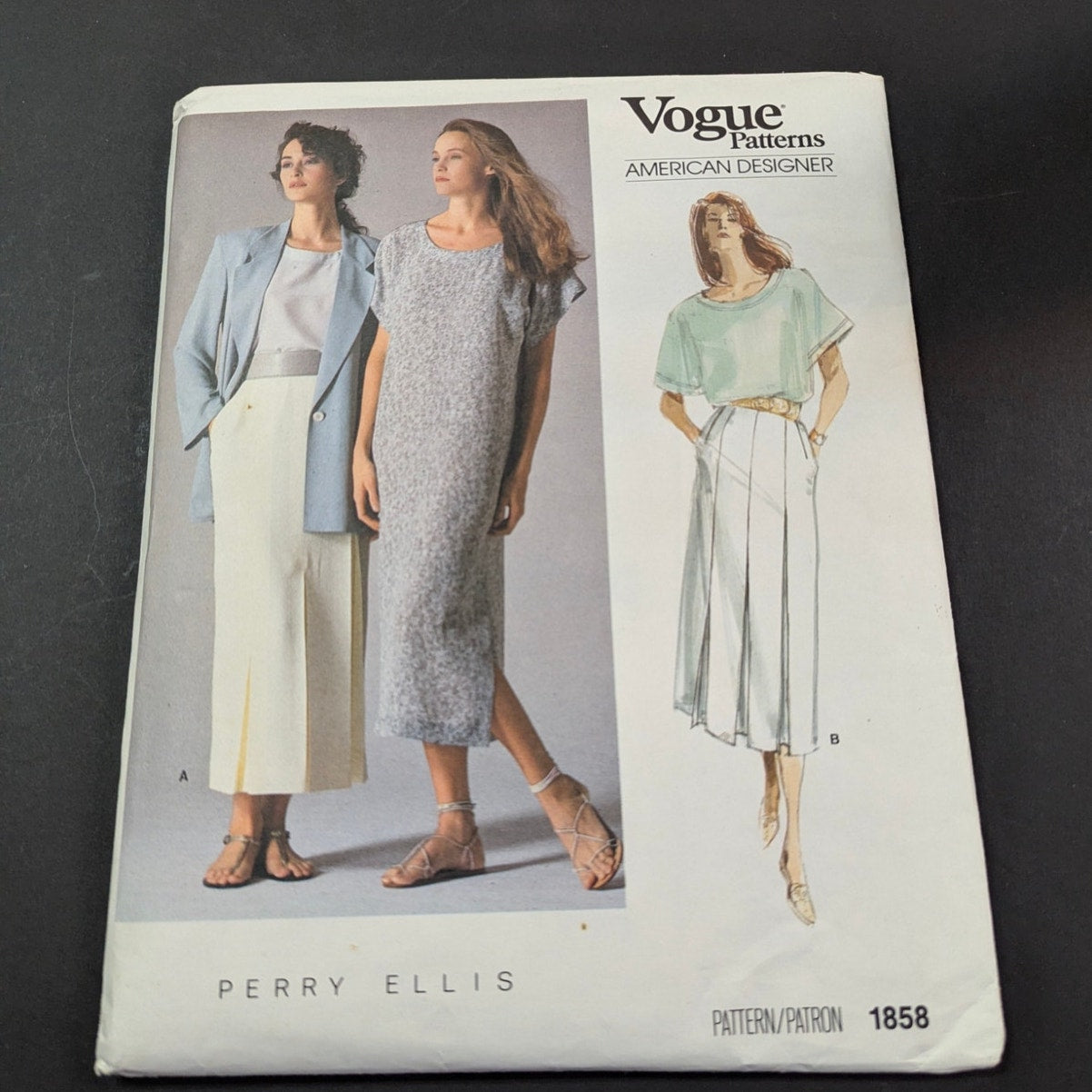 Vintage 1970s Simplicity 1858 Sewing Pattern Misses Jiffy Dress & Top Size 12