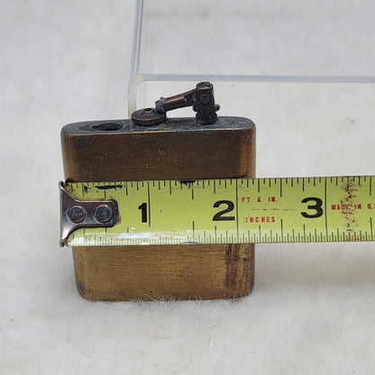 Vintage Brass Pocket Lighter Antique Trench Art Military Steampunk Industrial