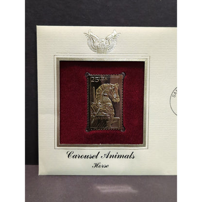 Golden Replicas of United States Stamps Collectible 22kt Gold 1988