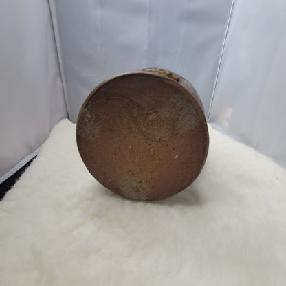 Mid-Century Modern Bulbous Studio Art Pottery Dripware Vase
