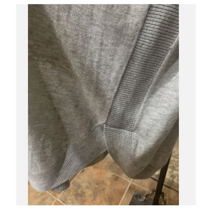 Caslon Women’s Long Sleeve Cowl Neck Sweater Ribbed Sides Light Gray Size 2X NEW