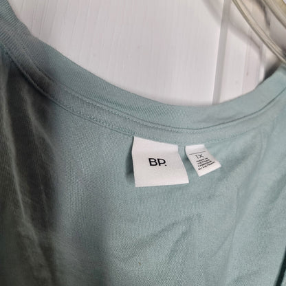 NEW bp. teal tee SHORT SLEEVE WOMENS SCOOP NECK ROUND HEM tshirt 1X casual