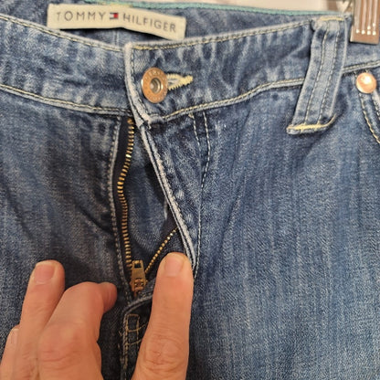 Tommy Hilfiger Jeans vintage 36" x 31" Bootcut Denim Blue Flap Pockets