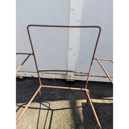 Secondhand Sandies: Vintage Wrought Iron Armchair Frame Rustic Industrial Mid-Century Patio Project