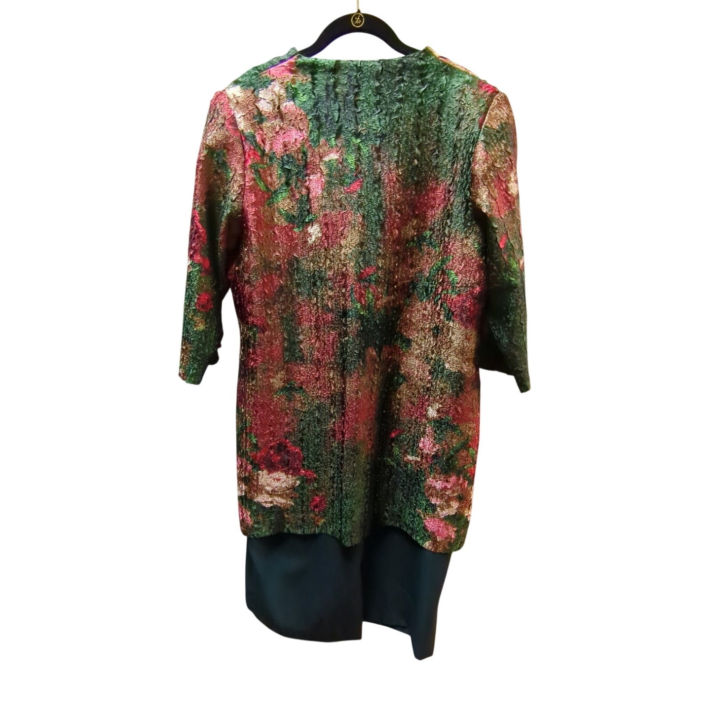 Vintage Floral Tapestry Jacket Sheath Dress 3X Elegant Formal Mother of Bride