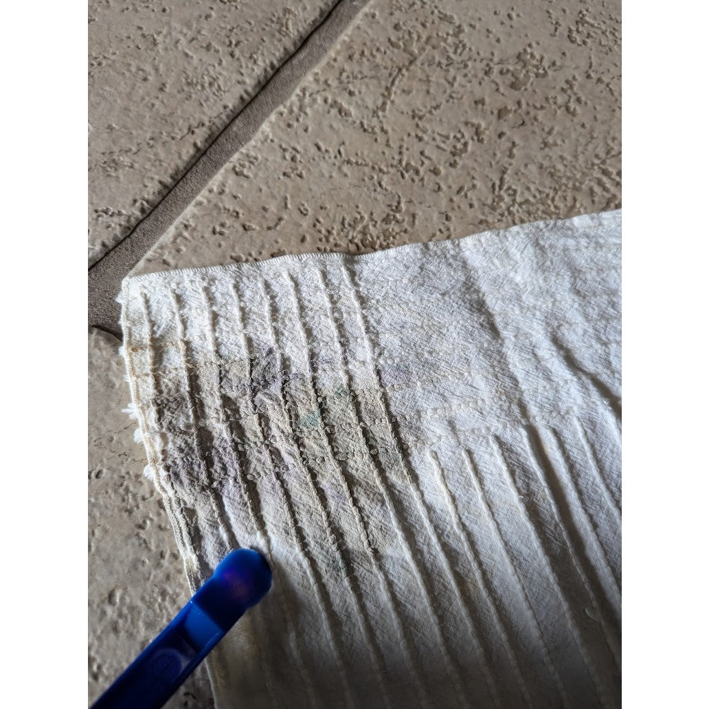 Vintage cream yellow pink blue Baby chenille crib  blanket FAIR condition Cutter